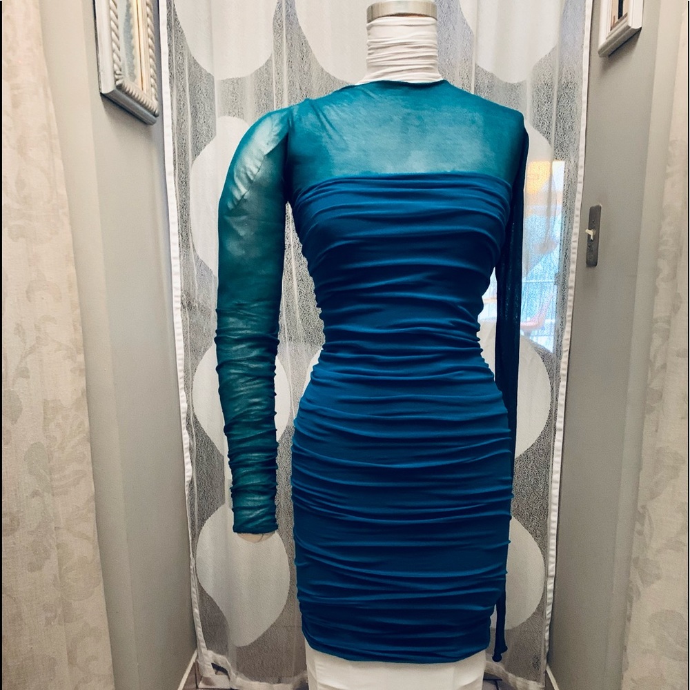 SOLD….Two Tone Green/ Turquoise dress